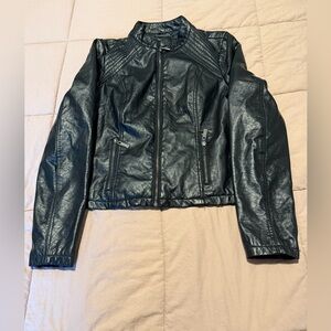 Black Faux Leather Jacket